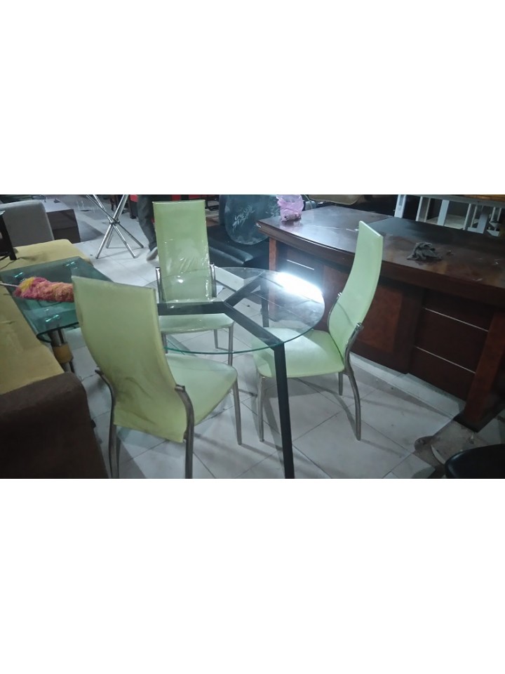 Thanh Lý Bộ Bàn Ăn Kiếng 3 Ghế Giá Rẻ
